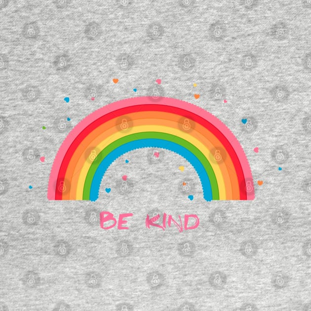 Be Kind - Cute Rainbow by Clicky Commons